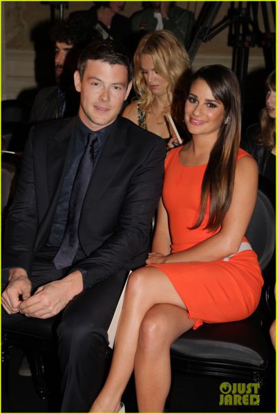 Lea Michele in Cory Monteith: Parček je sijal v prvi vrsti modne revije!