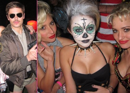 Foto: Kaj so bili za noč čarovnic Miley, Zac, Ashley in Hilary?