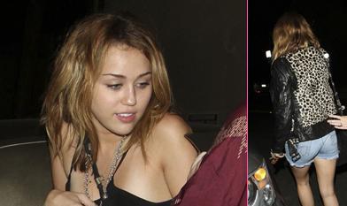 Miley Cyrus: Žurat se je odpravila precej pomanjkljivo oblečena!