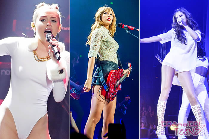 Kako so na koncertih 'fušale' Taylor, Selena in Miley!