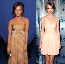 FOTO: Ashley Tisdale in Taylor Swift čudoviti na People's Choice Awards!