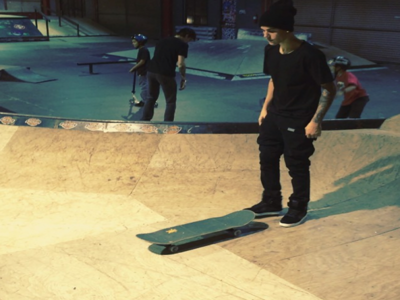 Justin Bieber: Padel med skejtanjem!