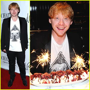 Foto: Rupert Grint z malo zamude praznoval svoj rojstni dan!