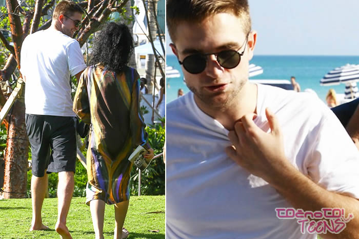 LJUBEZEN! Robert in FKA twigs uživala na plaži!