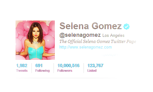 Selena Gomez: Na Twitterju dosegla 10 milijonov Selenatorjev!