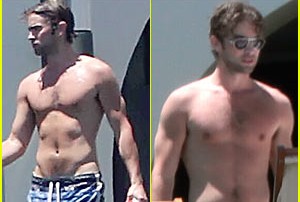 VROČE: Chace Crawford na počitnicah pokazal izklesano telo