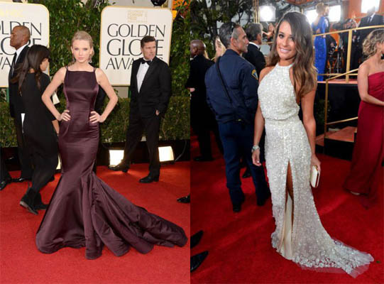 Vroče! Na Zlatih globusih tudi Taylor Swift in Lea Michele!