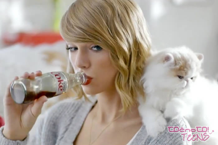 Taylor v reklami za pijačo razkrila del nove pesmi!