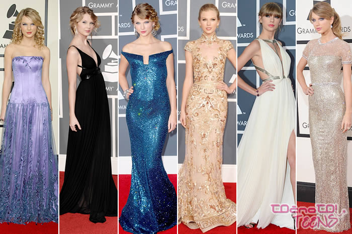 FOTO! Kako se je Taylor Swift spreminjala skozi podelitve Grammyjev!