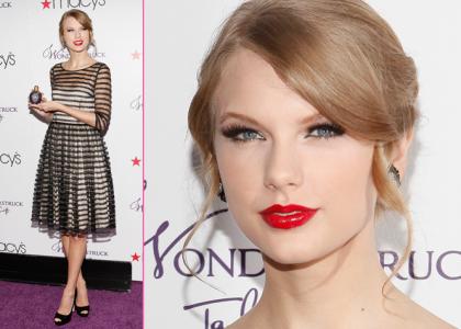 MODNI PLUS za obleko Taylor Swift na promociji parfuma