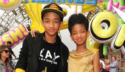 FOTO: Jaden in Willow Smith, ki je tudi nastopila, na 'KCA'!
