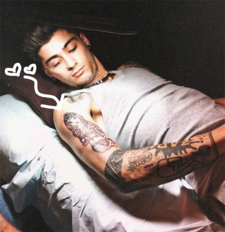 Vroče! Zayn iz 1D: Dal si je vtetovirati Perrie!
