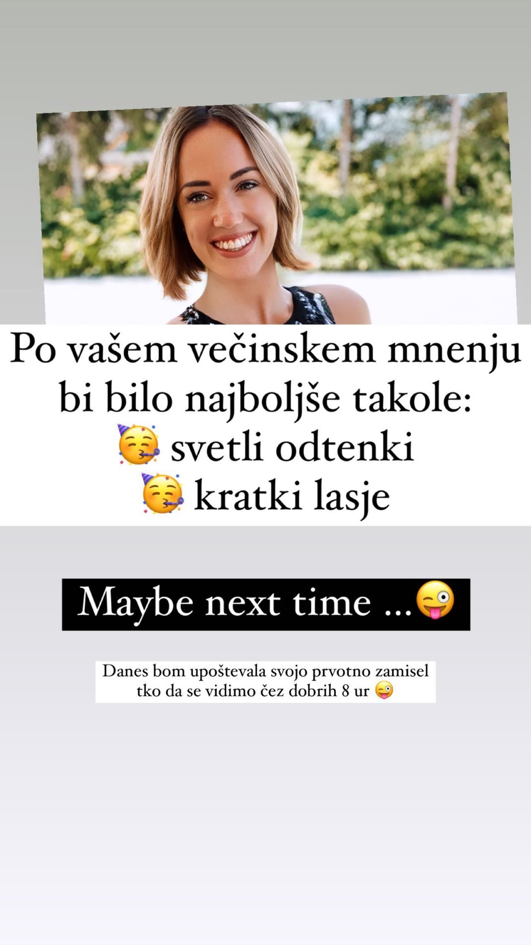 Vir: Instagram Patricia Pangeršič