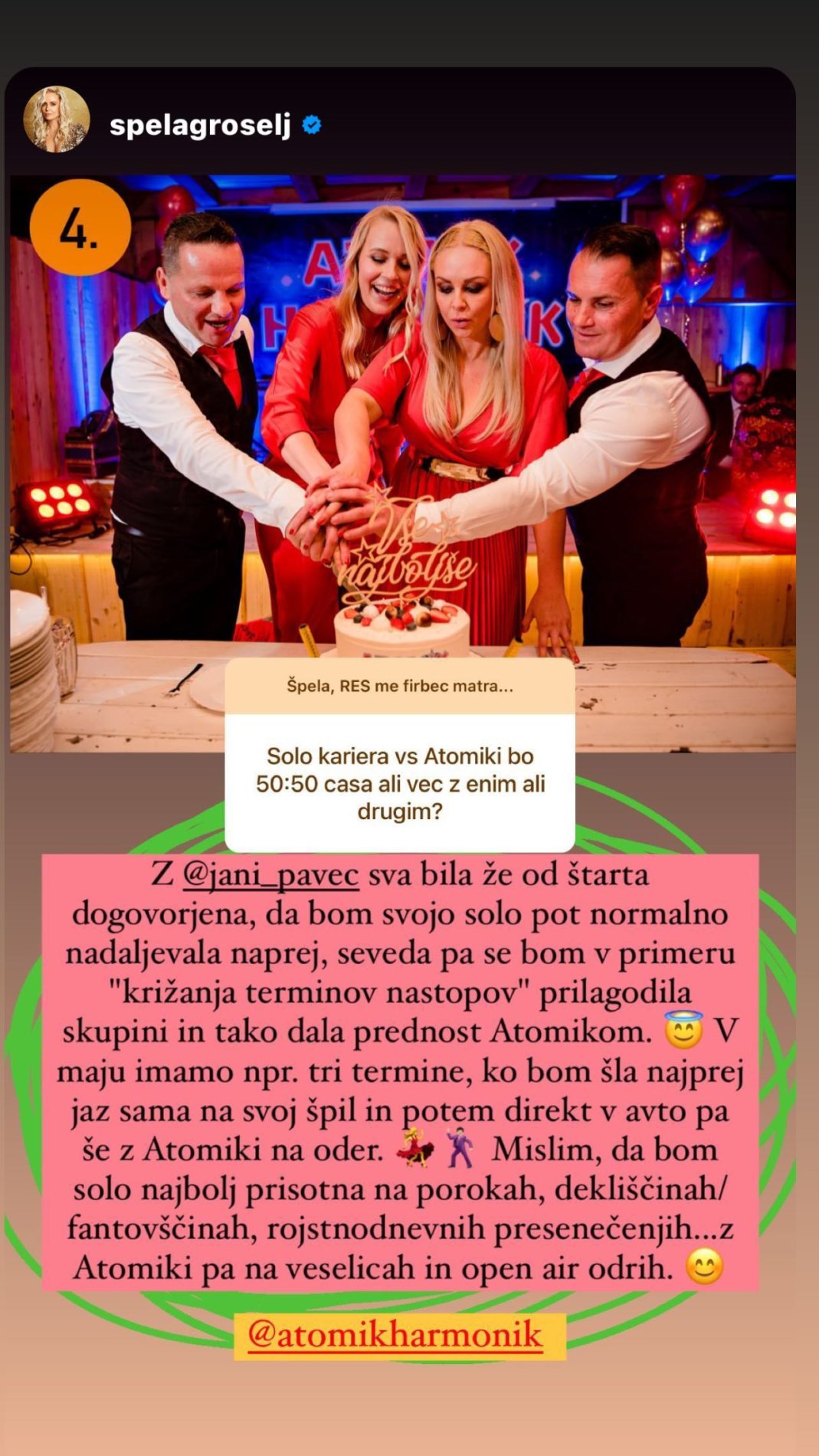 Špela Grošelj in Jani Pavec dogovor