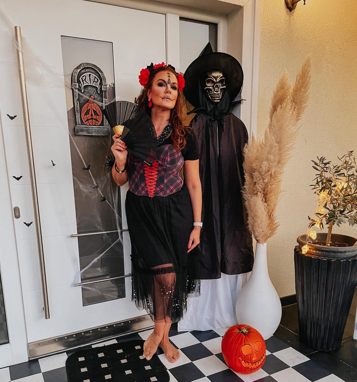 Rebekina zabava za Halloween. Vir: Instagram