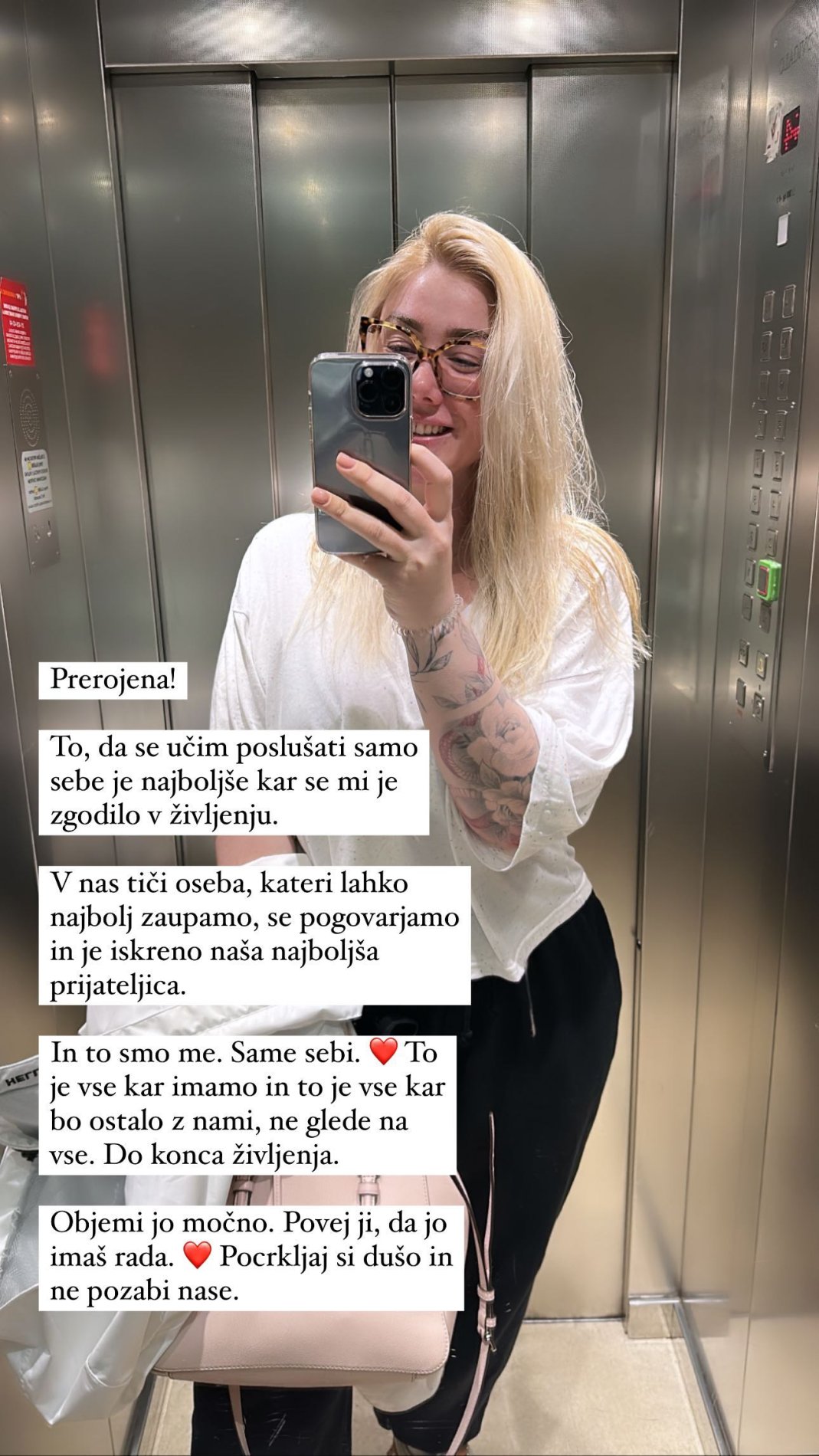 Indira Ekić je prerojena. Vir: Instagram