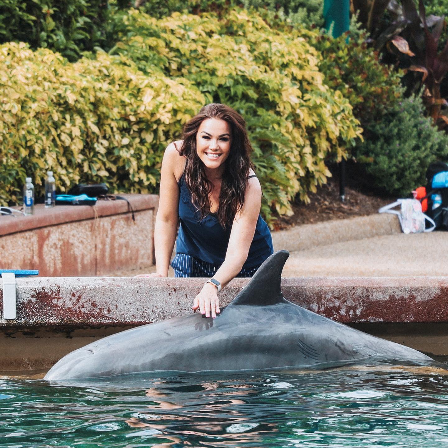 Rebeka Dremelj in delfin