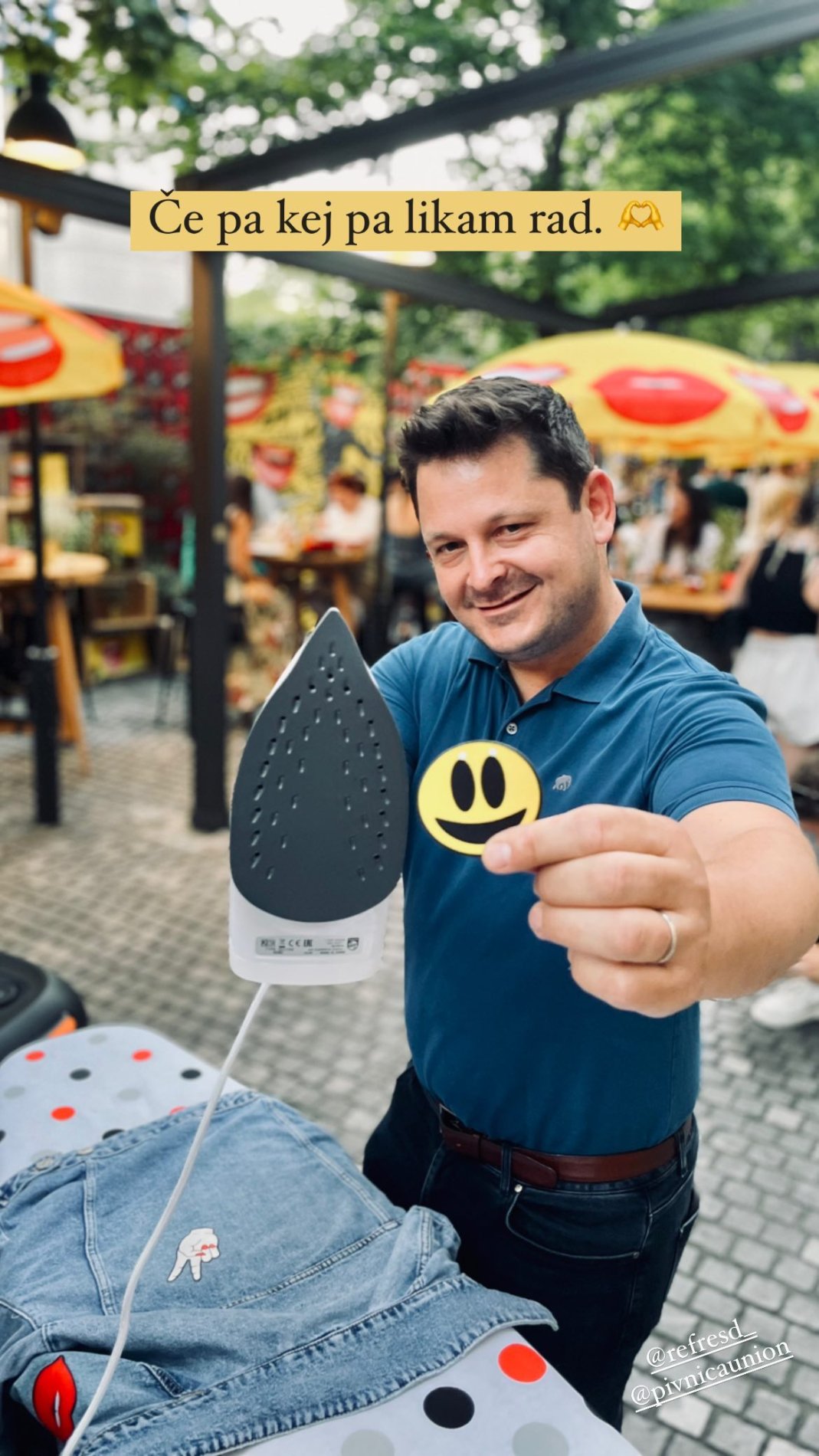 Luka Jezeršek je likal. Vir: Instagram