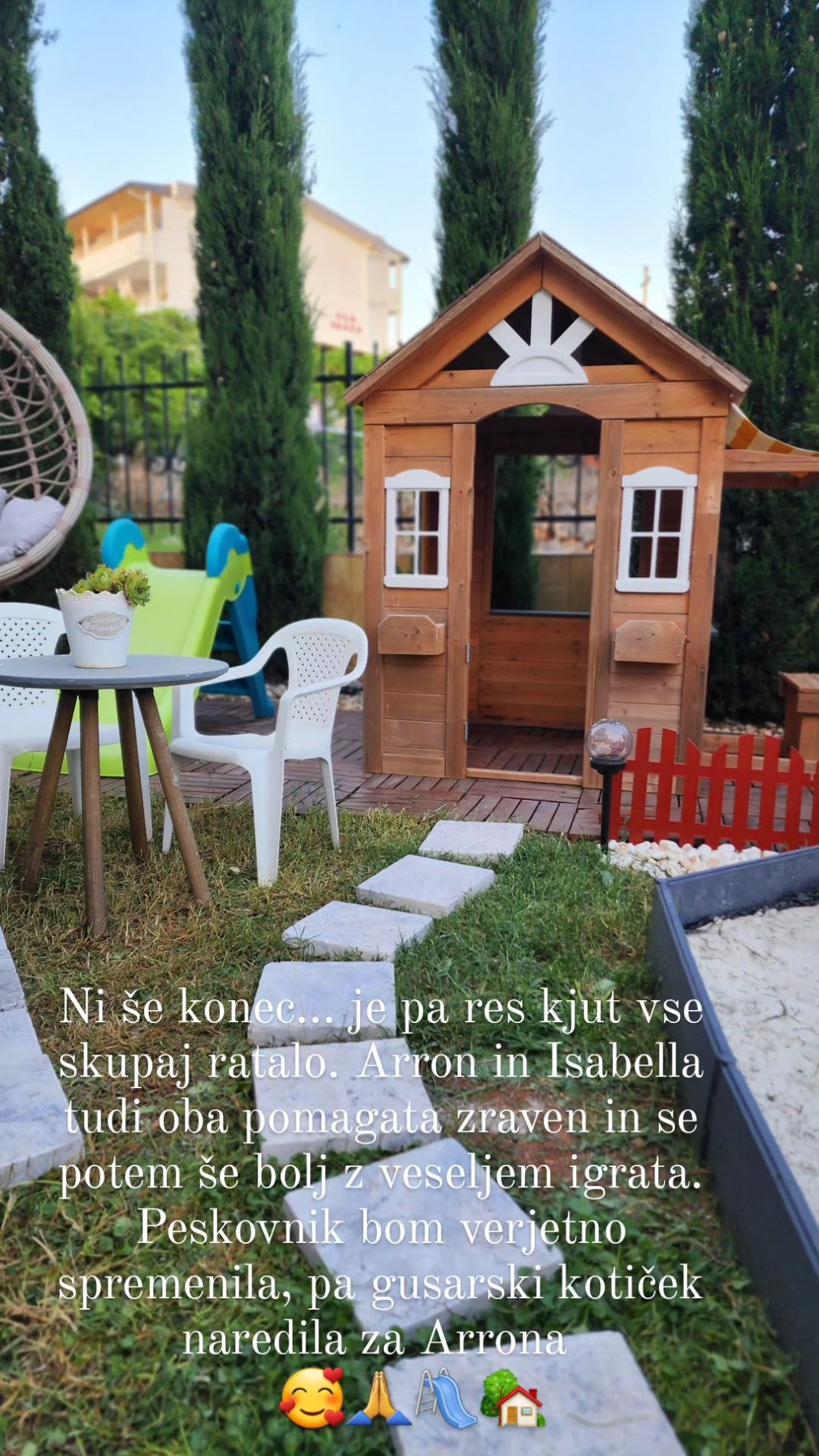 Iris Mulej naredila kotiček za otroka