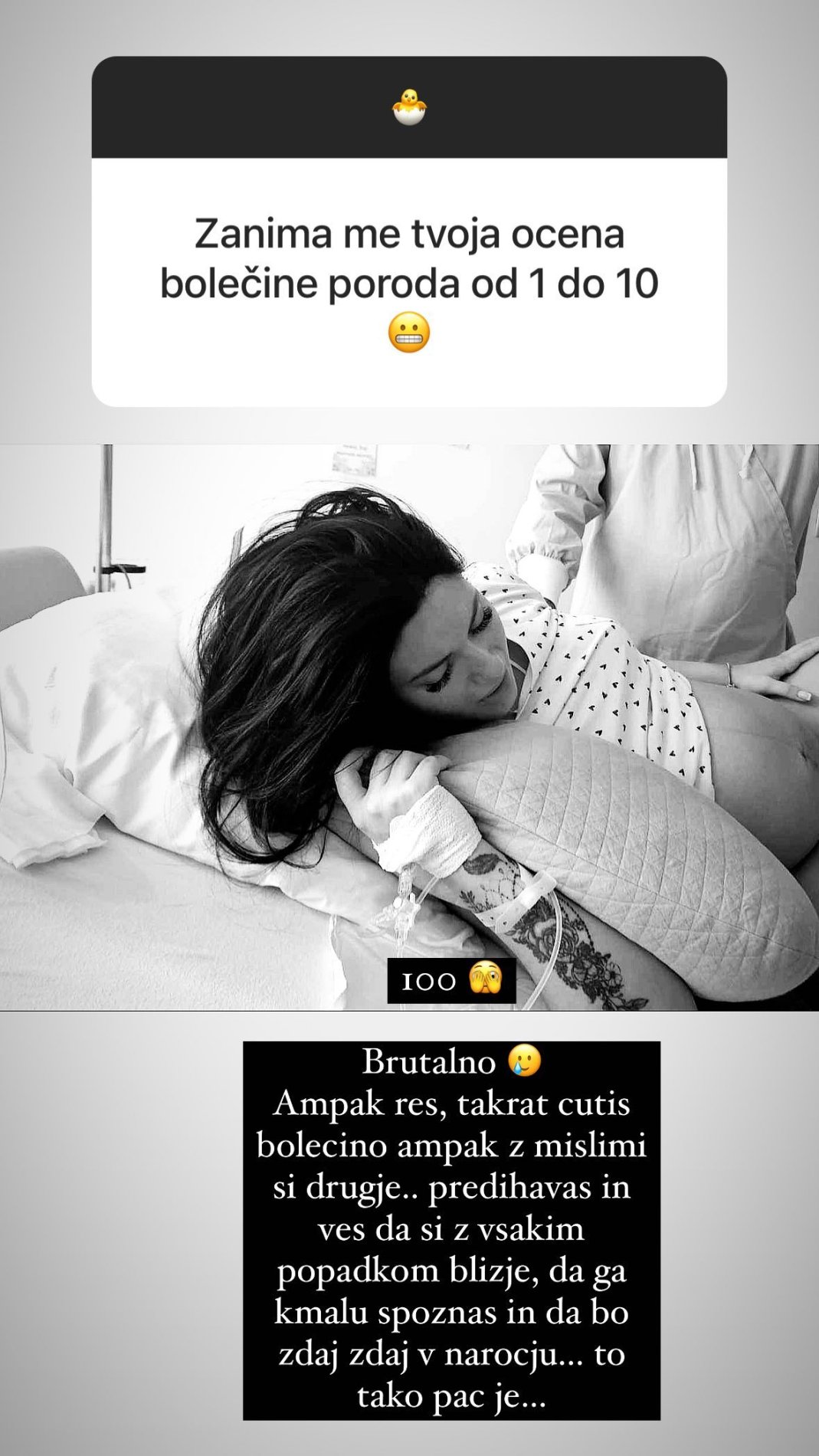 Ana Pusovnik je rodila pred kratkim. Vir: Instagram