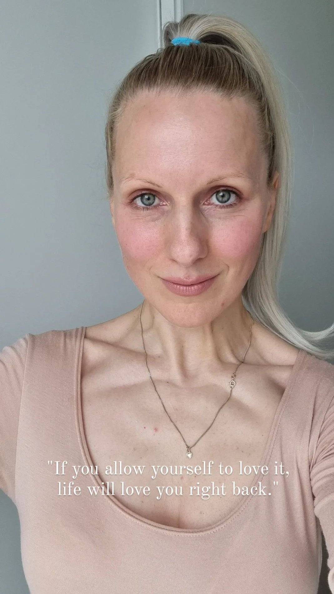 Nika Urbas brez ličil. Vir: Instagram