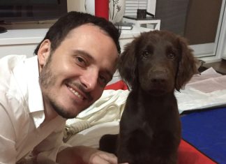 Blaž Švab s psom