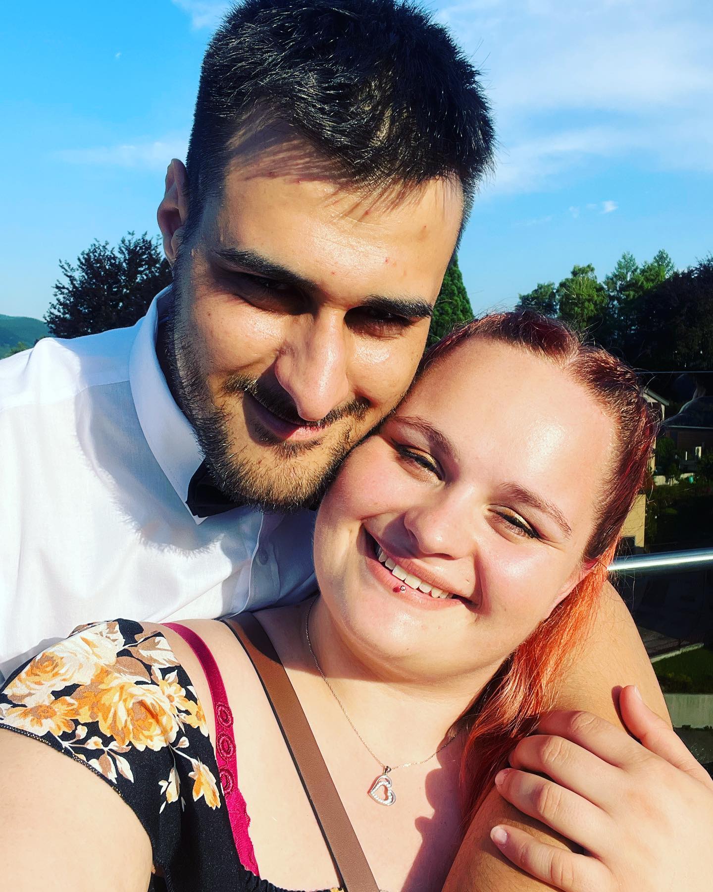 Karin Lipovnik in njen izbranec. Vir: Instagram