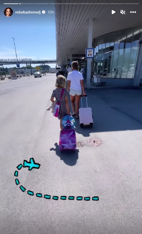 Rebeka Dremelj z družino v Grčijo