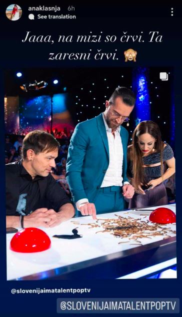 Žiranti imajo na mizi črve. Vir: Instagram