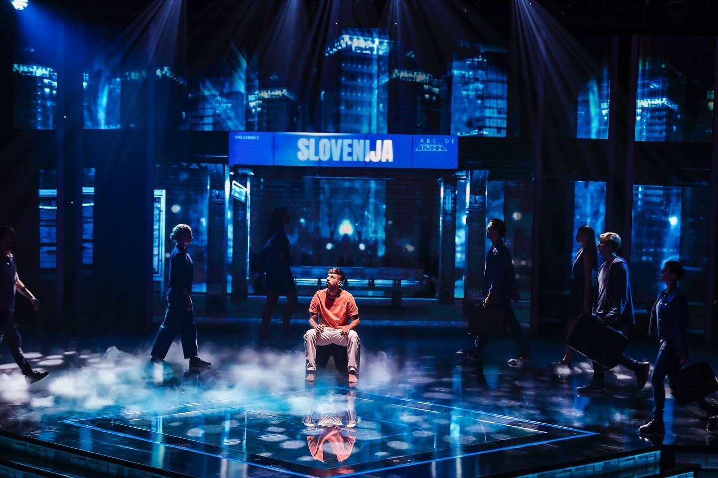 Ahmedov nastop v polfinalu. Vir: Instagram