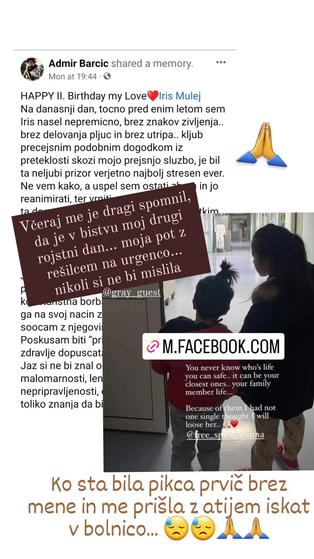 Iris Mulej je bila brez znakov življenja