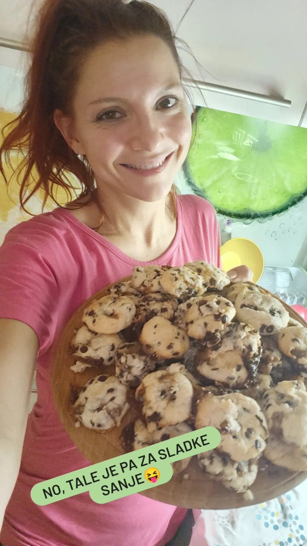 Tanja Žagar je pekla piškote. Vir: Instagram