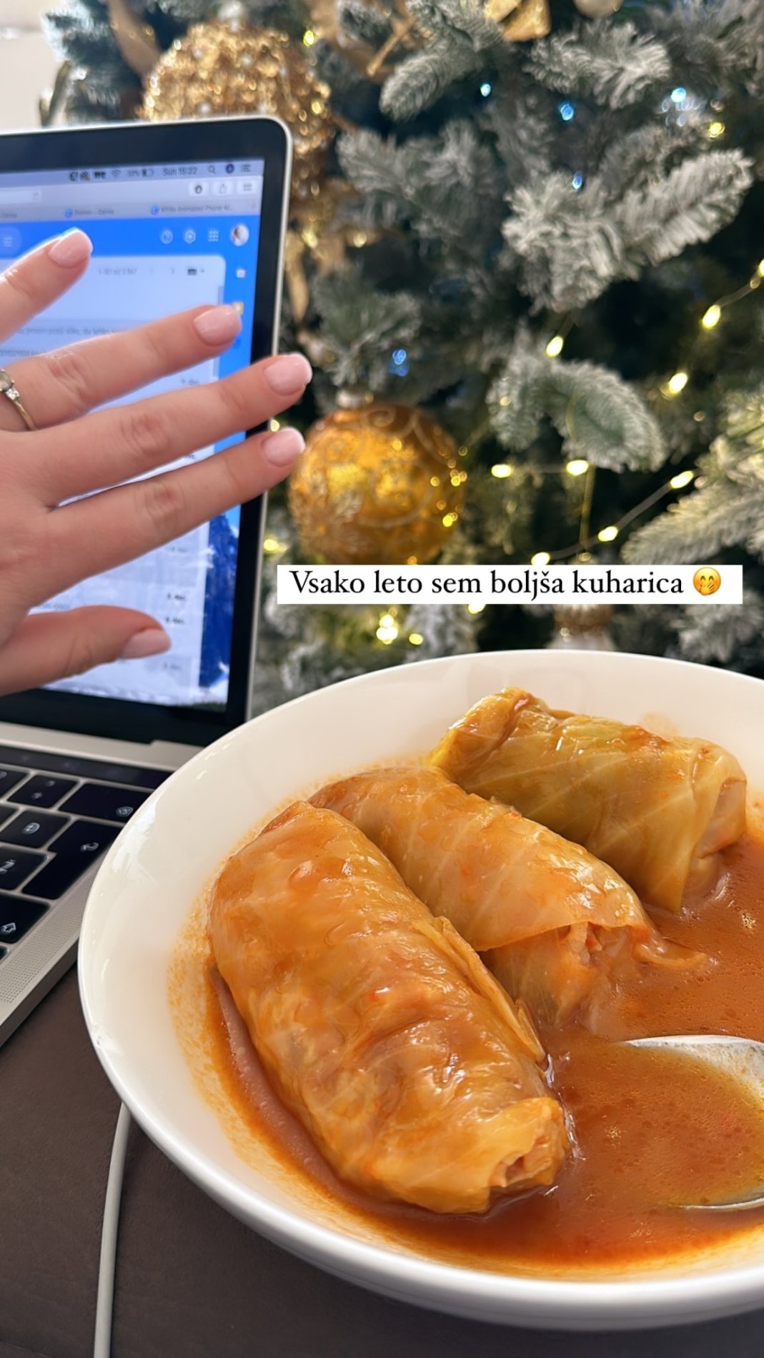 Indira je vsako leto boljša kuharica. Vir: Instagram