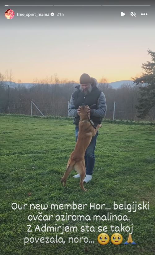 Družbo jim bo delal belgijski ovčar. Vir: Instagram