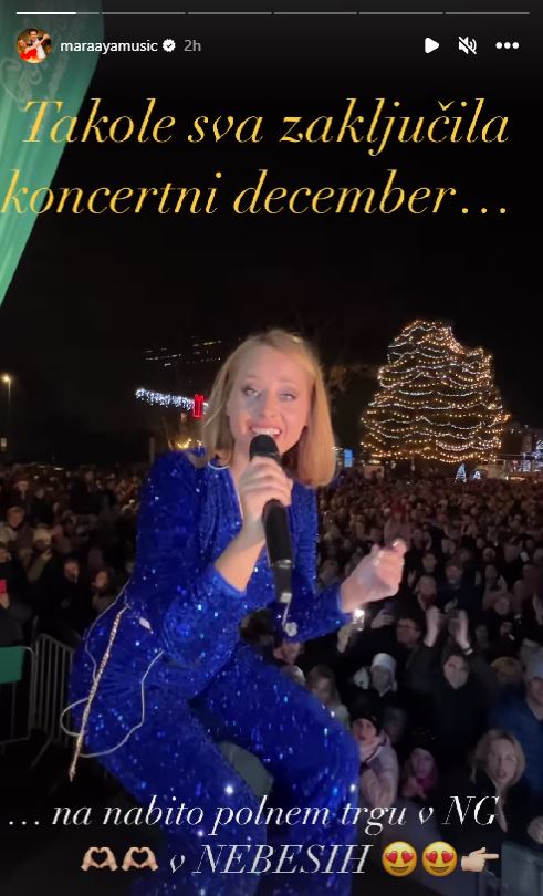 Marjetka in Raay sta zaključila koncertni december. Vir: Instagram