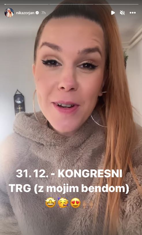 Nika Zorjan bo v novo leto skočila na odru. Vir: Instagram