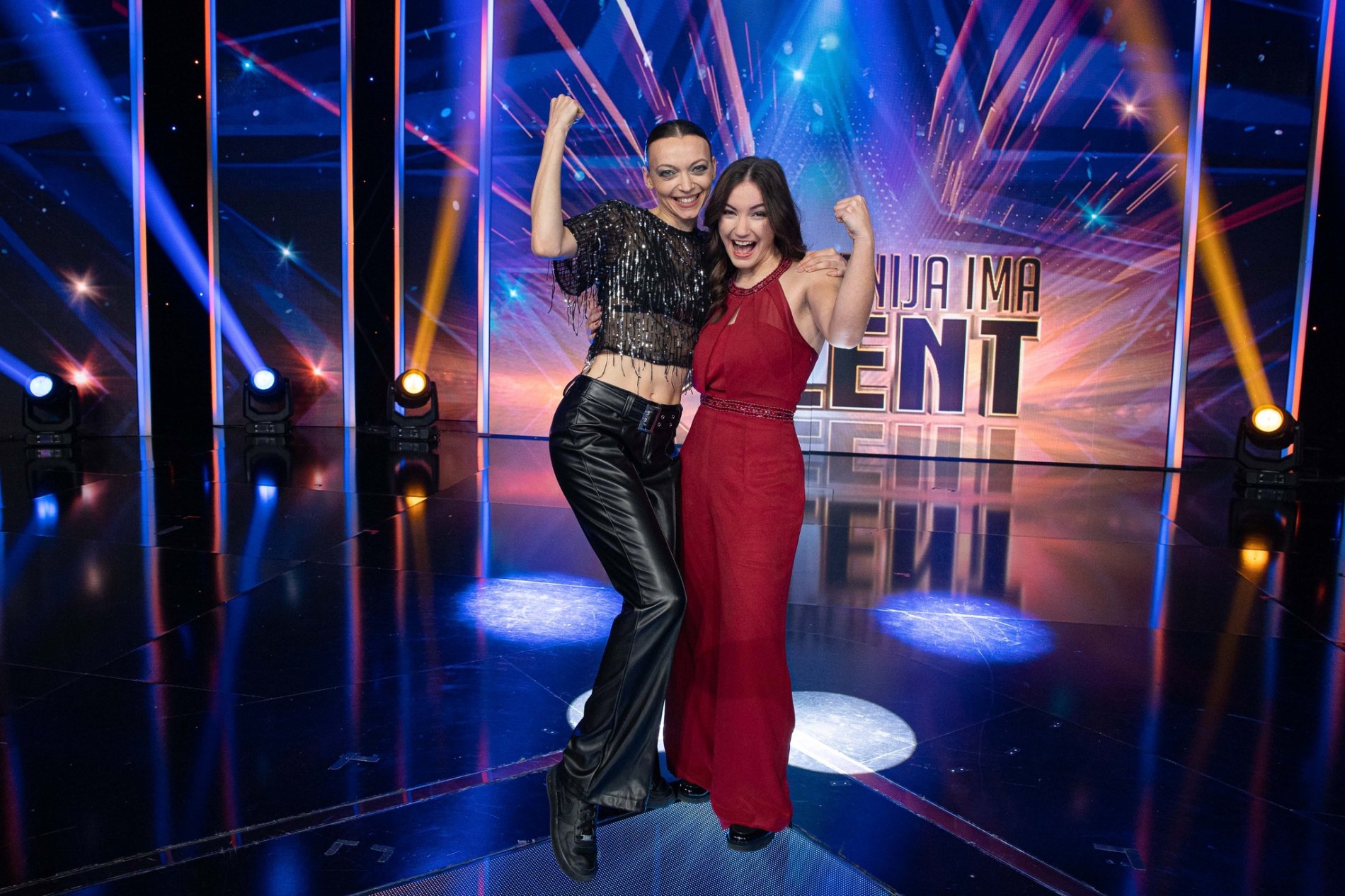 Zadnji finalistki šova Slovenija ima talent. Vir: POP TV