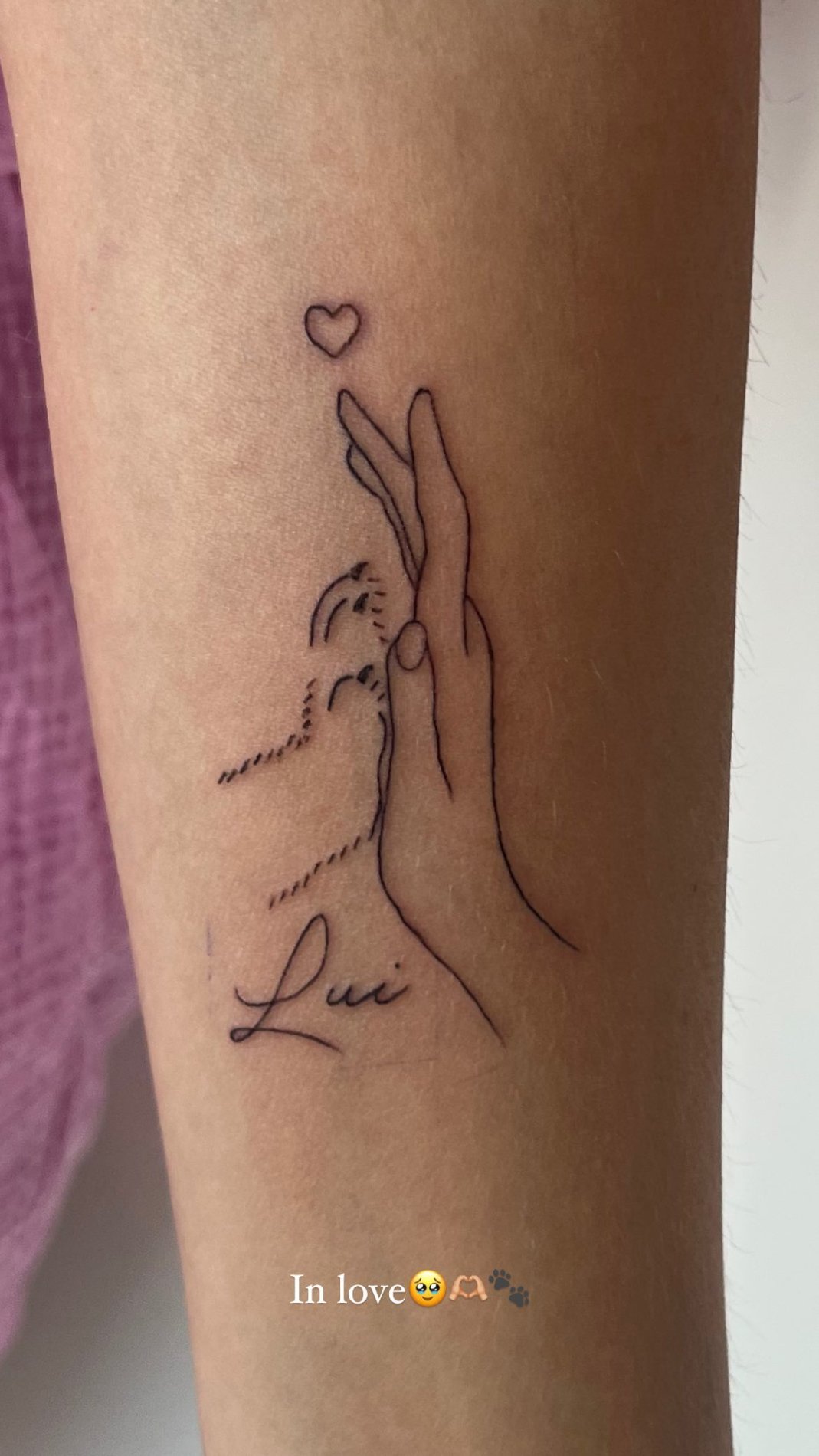 Anja ima novo tetovažo. Vir: Instagram