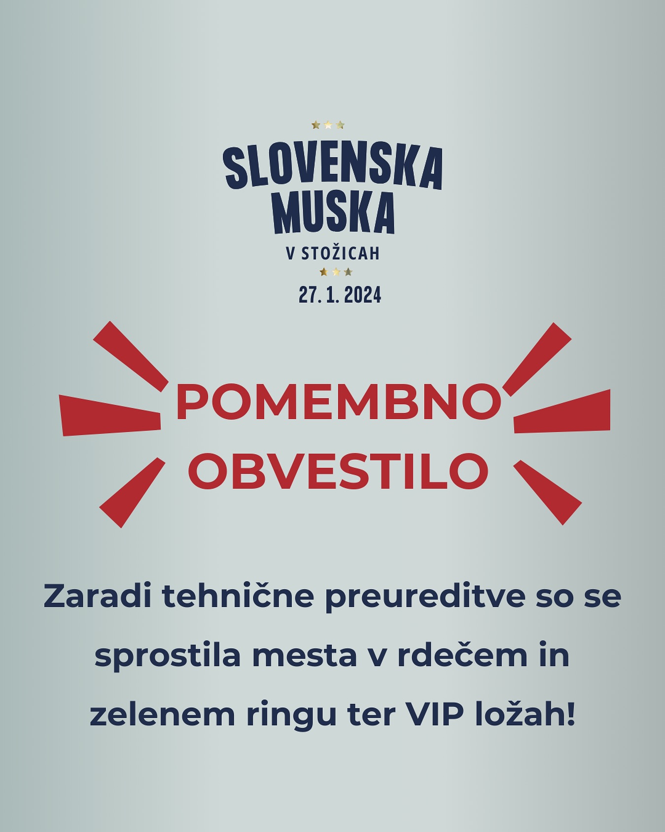 Pomembno obvestilo