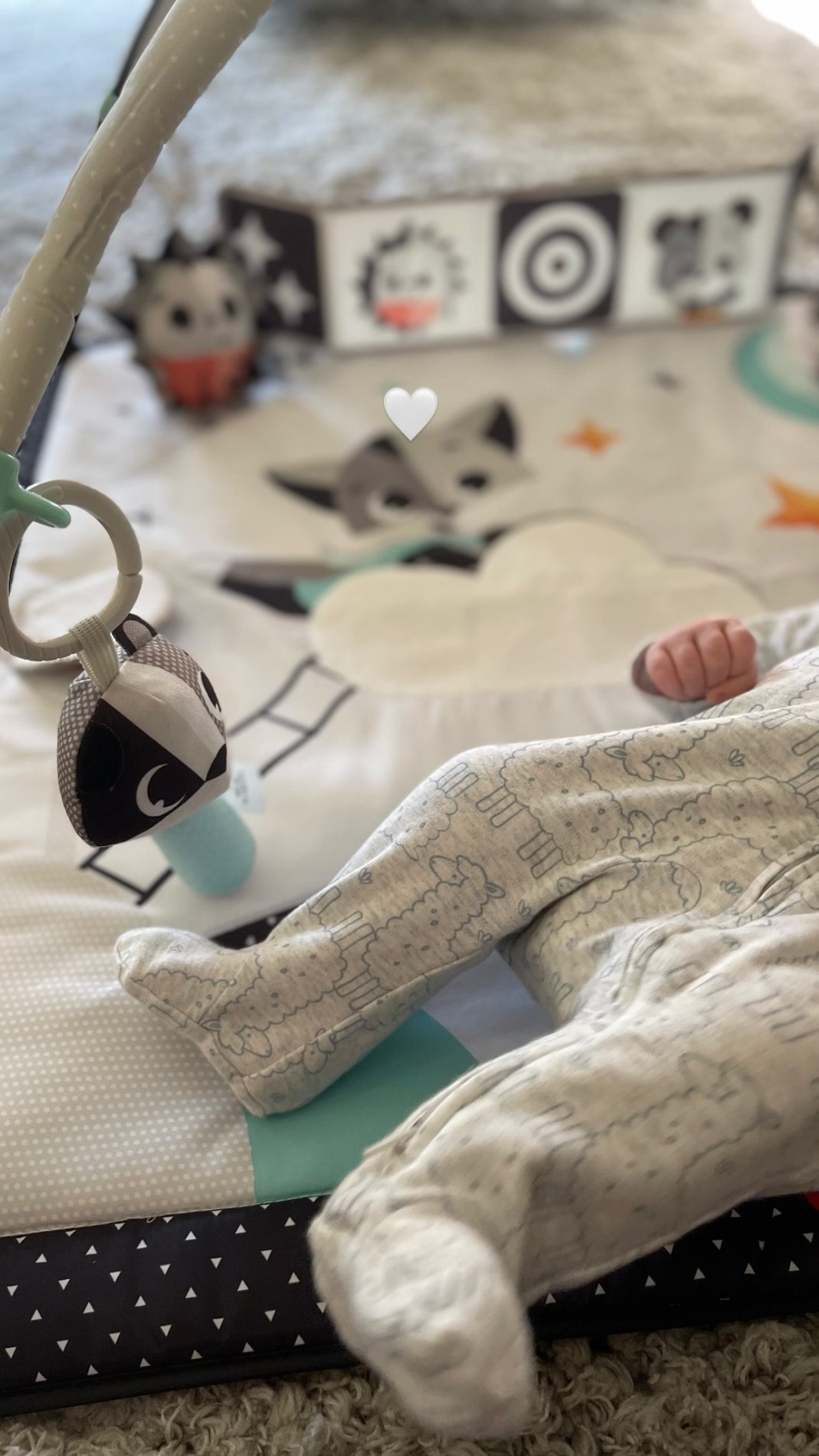 Tako velika je že majhna Gabriela, hči Luke Dončića in Anamarie Goltes. Vir: Instagram