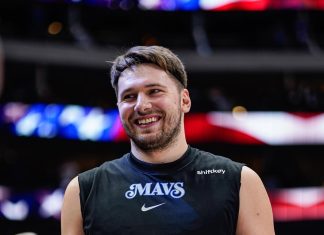 Luka Dončić: hči že piha drugo mini svečko, poglejte, kakšne bujne lase ima