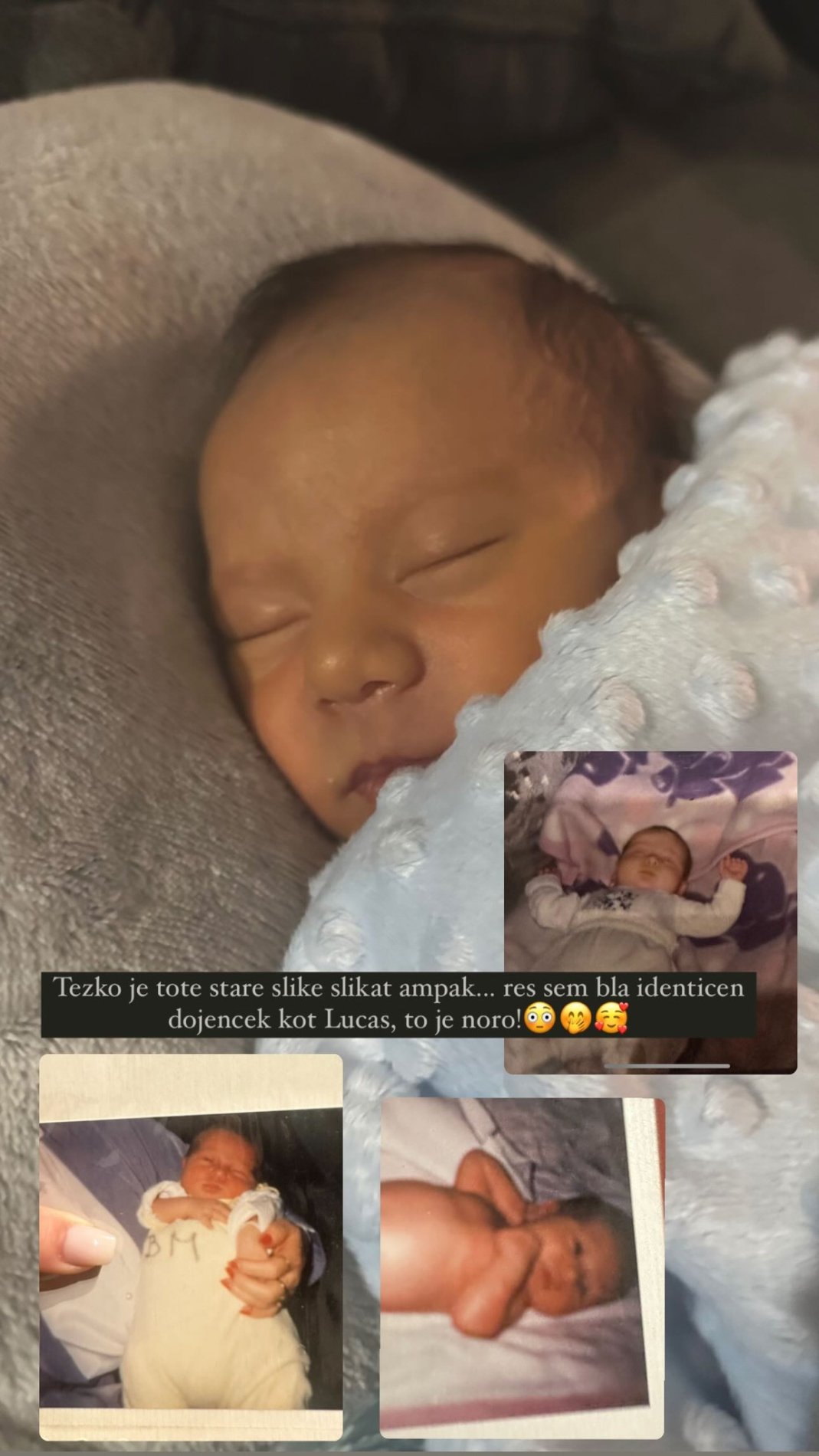Laura je bila prikupen dojenček. Vir: Instagram