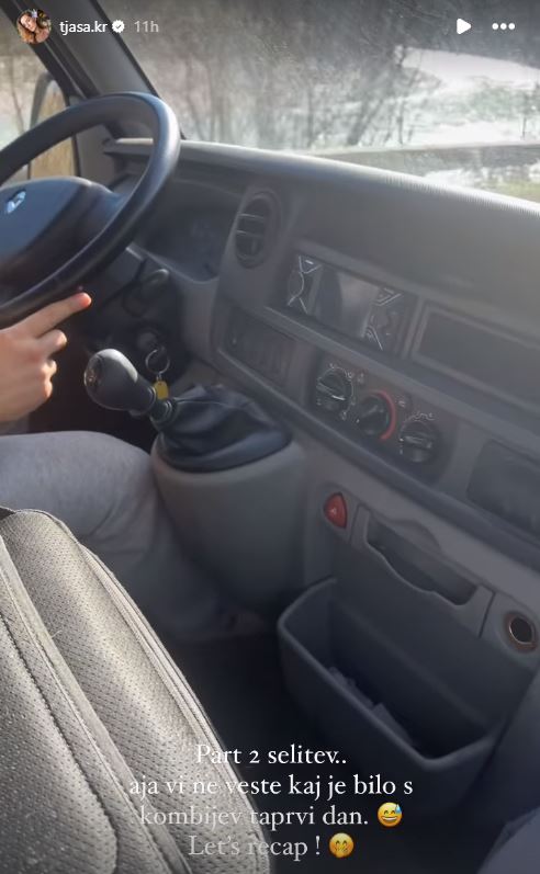 Tjaša se seli. Vir: Instagram