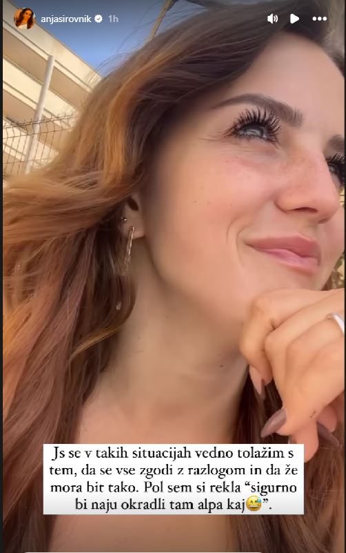 Anja je jezna. Vir: Instagram