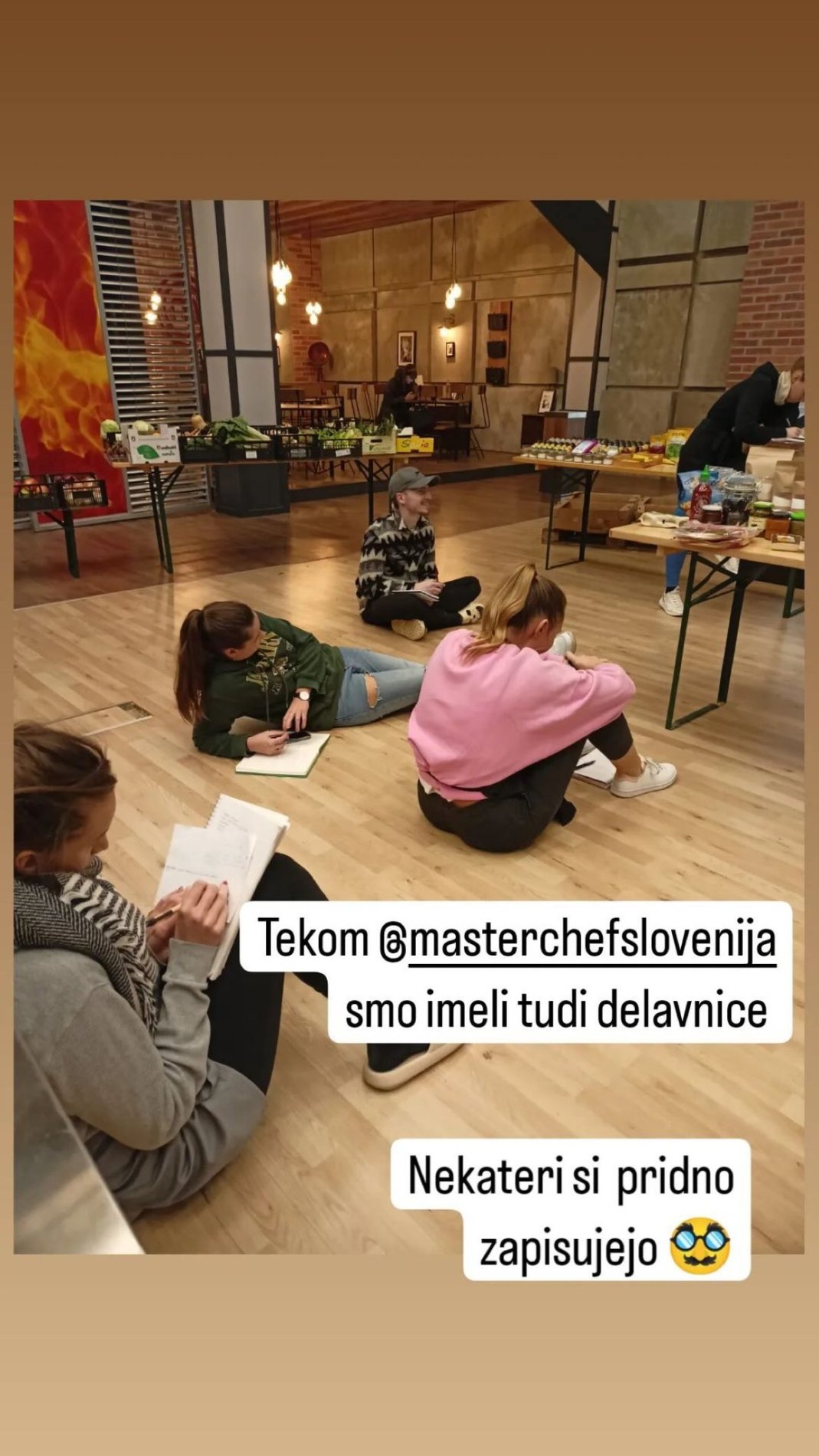 Delavnice tekom tekmovanja. Vir: Instagram