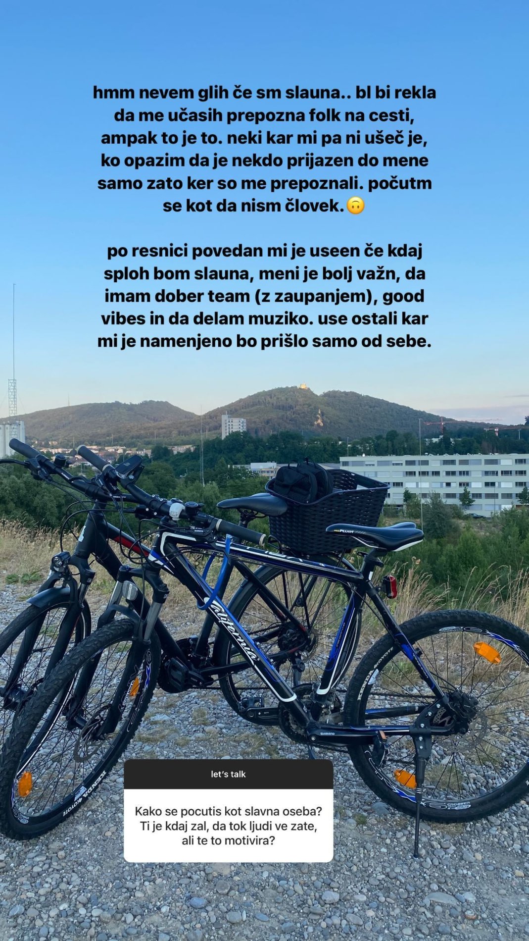 Lina Kuduzovič je spregovorila o slavi. Vir: Instagram