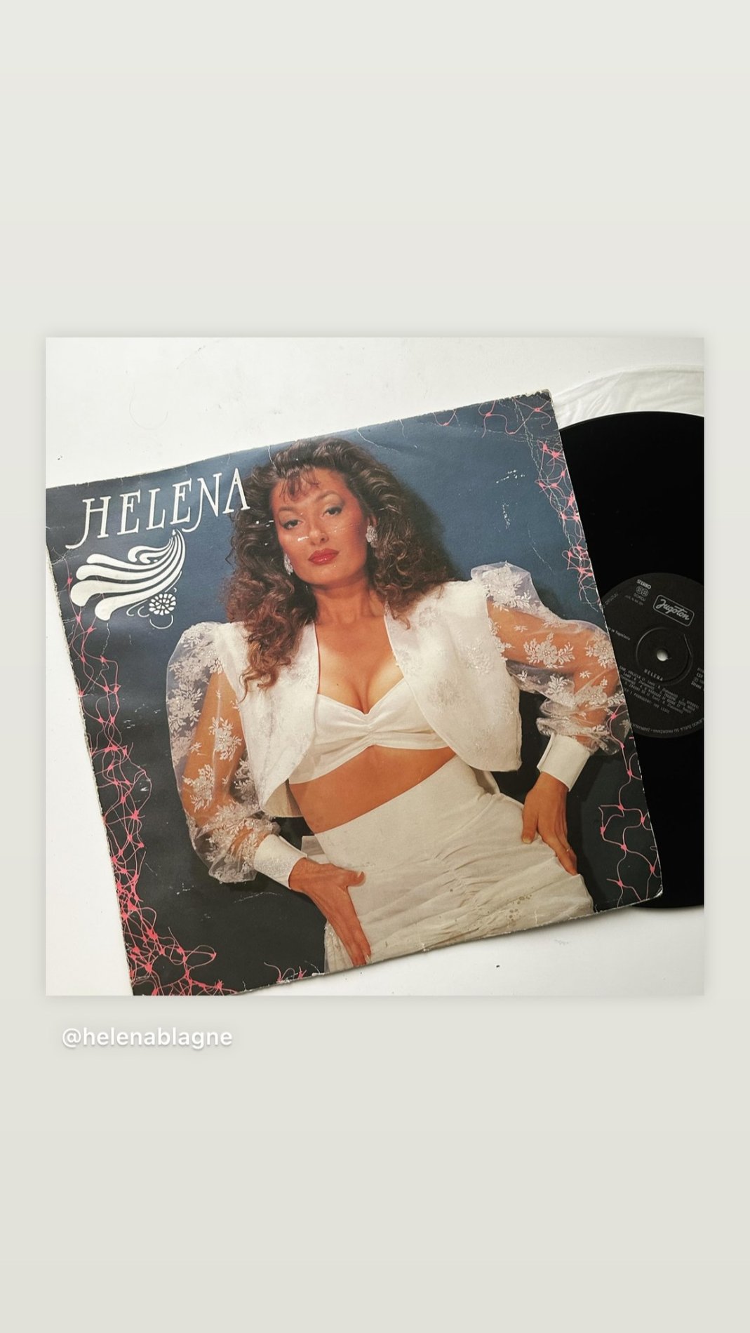 Helena Blagne na albumu iz leta 1989. Vir: Instagram