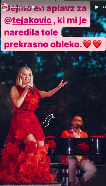 Marjetka vovk je zablestela v tej obleki