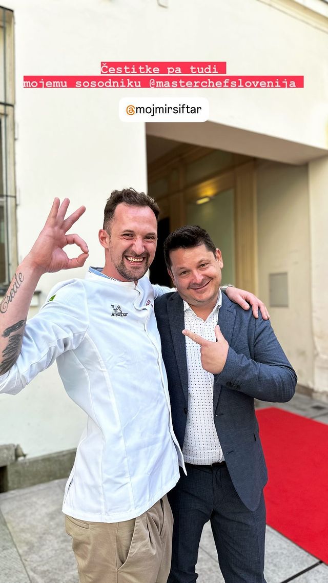 Mojmir Šiftar in Luka Jezeršek imata razlog za veselje. Vir: Instagram