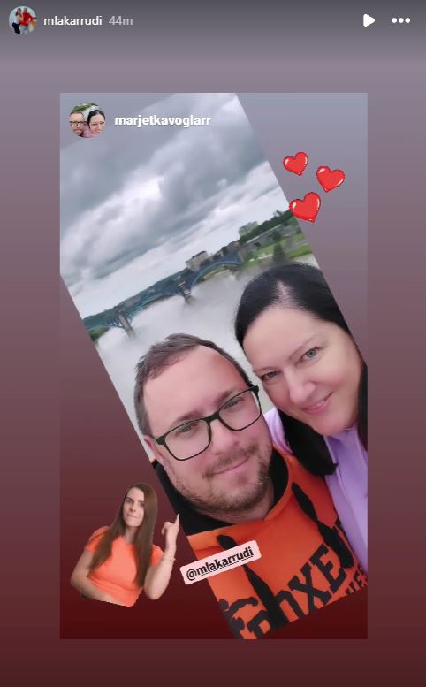 Marjetka in Rudi sta bila v Mariboru. Vir: Instagram